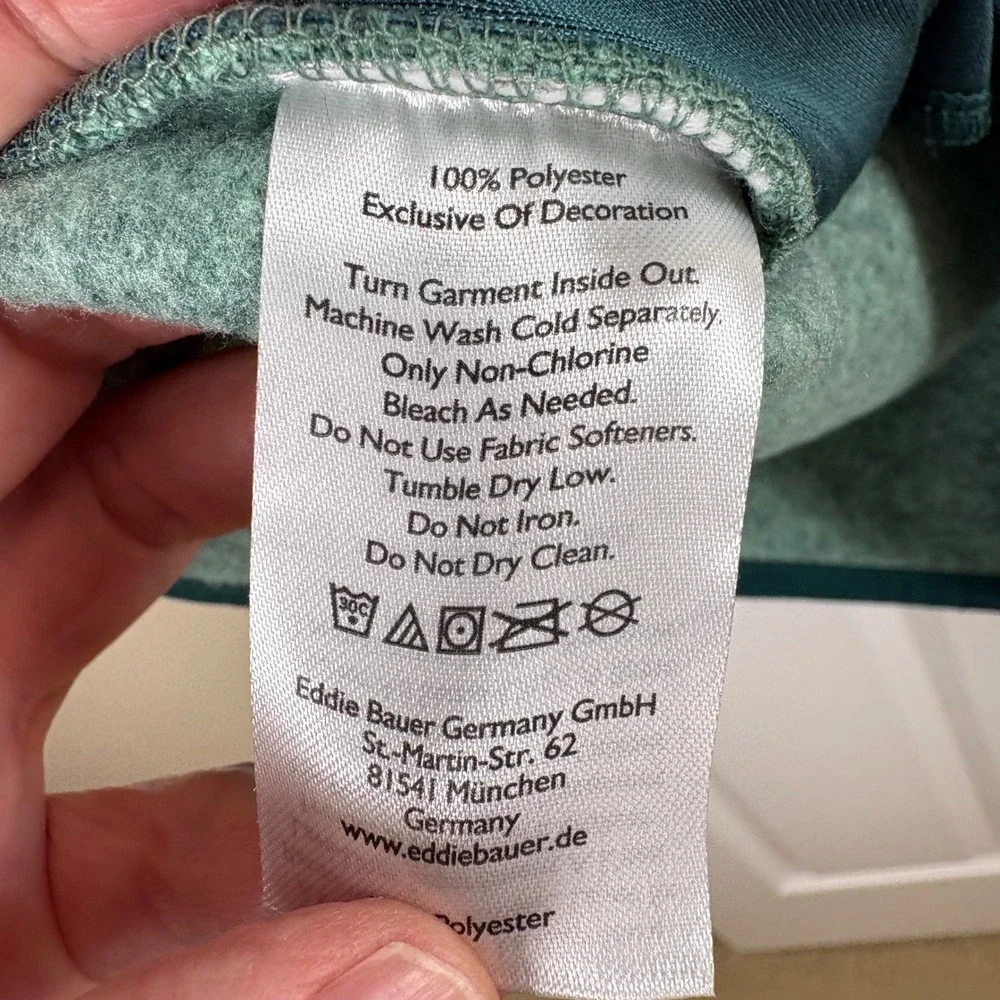 Eddie Bauer Fleece Sweater Vest Women's XS Green Full Zip Gorpcore Layering